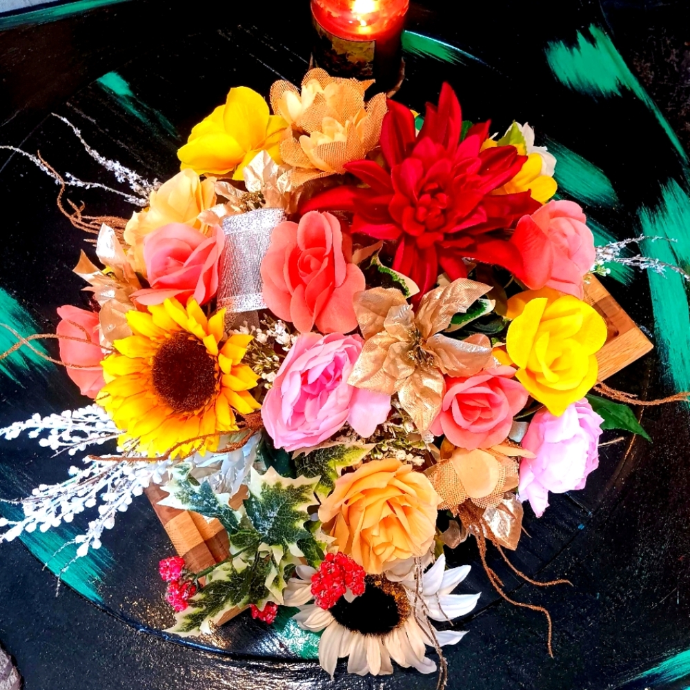 Heart bouquet arrangement